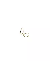 9ct Gold Hoops - Plain 1.5 cm