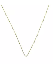 40cm Chain with big cubes - Silver 925 Gold Plated