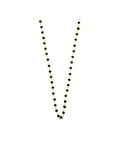 Rosary Black stones Necklace - Silver 925 Gold Plated