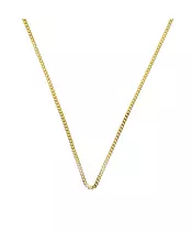 55 cm Gourmet Chain - Silver 925 and Gold Plated