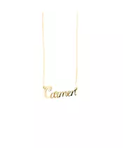 Name Necklace - first letter with Zircons