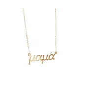 mama Necklace - Greek language - 9ct Gold