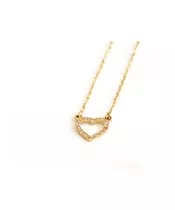 9ct Yellow Gold Heart Necklace