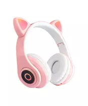 Ασύρματα Ακουστικά Bluetooth Γάτα Χρώματος Ροζ SPM B39-Pink