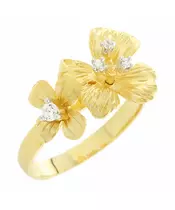 9K GOLD FLOWER RING