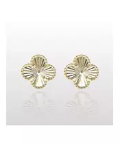 9ct Gold Earrings Diamond Cut - Size 3