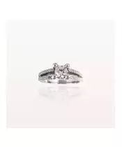 9ct White Gold Engagement Ring with oversized base (Copy)