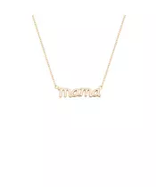 Mama Necklace Plain - Silver 925 Gold Plated