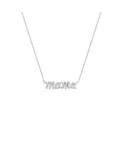 Mama Necklace with Zircons - Silver 925