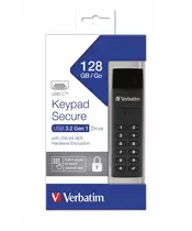 Verbatim USB Drive 3.1 Keypad Secure USB-C AES Encryption 128GB
