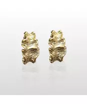 Wavy Earrings - Stainless Steel Gold