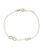 9Κ ROSE GOLD INFINITY BRACELET