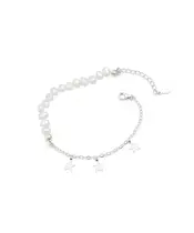 Bracelet with pearl and stars - Silver 925