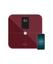 Ψηφιακή Ζυγαριά Μπάνιου &#8211; Λιπομετρητής Cecotec Surface Precision 10400 Smart Healthy Vision Χρώματος Μπορντό CEC-04261