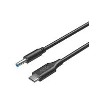 Unitek UCL USB-C to DC Cable 1.8m 65W for HP 4.5x3.0mm C14117BK