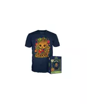 FUNKO BOXED TEE: MARVEL I AM GROOT SHORTS - RELAXING GROOT (L)