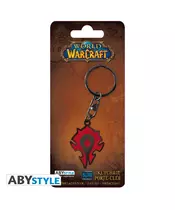 ABYSEE WORLD OF WARCRAFT - HORDE METAL KEYCHAIN