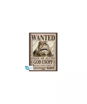 ABYSSE ONE PIECE - WANTED GOD USOPP POSTER CHIBI (52X38cm)