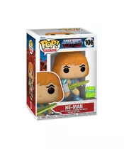 FUNKO POP! RETRO TOYS: MASTERS OF THE UNIVERSE - HE-MAN (LASER POWER) (2022 Summer Convention Limited Edition) #106 VINYL FIGURE
