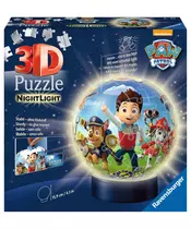 RAVENSBURGER 3D PUZZLE: ΜΠΑΛΑ-ΛΑΜΠΑ ΤΡΕΛΑ PAW PATROL (72pcs)