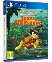 CRAZY CHICKEN JUMP 'N' RUN - TRAPS AND TREASURES (PS4)