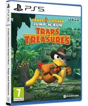 CRAZY CHICKEN JUMP 'N' RUN - TRAPS AND TREASURES (PS5)