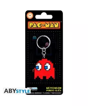 ABYSSE PAC-MAN: GHOST (RED) PVC KEYCHAIN