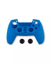 SPARTAN GEAR CONTROLLER SILICONE SKIN COVER AND THUMP GRIPS FOR PS5 BLUE