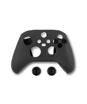 SPARTAN GEAR CONTROLLER SILICONE SKIN COVER AND THUMP GRIPS FOR XBOX SERIES X/S BLACK