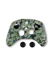 SPARTAN GEAR CONTROLLER SILICONE SKIN COVER AND THUMP GRIPS FOR XBOX SERIES X/S GREEN CAMO
