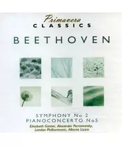 PRIMAVERA CLASSICS: BEETHOVEN - SYMPHONY No 2 PIANOCONCERTO No 5 (CD)