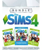 THE SIMS 4 BUNDLE - 1 GAME PACK AND 2 STUFF PACKS (PC)