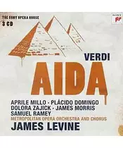 APRILE MILLO / PLACIDO DOMINGO / DOLORA ZAJICK / JAMES MORRIS / SAMUEL RAMEY / JAMES LEVINE - VERDI: AIDA (3CD)