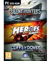 WAR PACK - SILENT HUNTER 5: BATTLE OF THE ATLANTIC / HEROES OVER EUROPE / CLIFFS OF DOVER - 3 GAMES (PC)