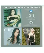 CHER - THE TRIPLE ALBUM COLLECTION - IT'S A MAN'S WORLD / BELIEVE / LIVING PROOF (3CD)