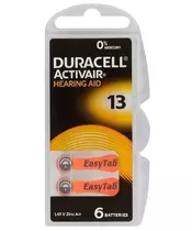 Duracell ActivAir13 PR48 Hearing Aid Batteries 6pcs