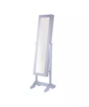 Κοσμηματοθήκη Μπιζουτιέρα 156 x 41 x 37 cm με Ολόσωμο Καθρέπτη και LED Φωτισμό Hoppline HOP1001256-1