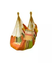 Μονή Αιώρα Canvas με Μαξιλάρια 45 x 80 cm Χρώματος Πορτοκαλί Hoppline HOP1001069-2