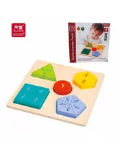 PHOOHI Wooden Puzzle Fraction Learning