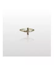 Hammered Cross Ring - High quality Stainless Steel