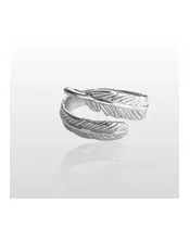 Feather Ring - High quality Silver 925