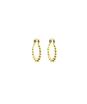 9ct Gold Hoops - Balls