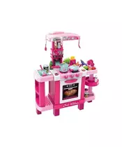 Παιδική Κουζίνα 78 x 29 x 87 cm με Αξεσουάρ Χρώματος Ροζ Hoppline HOP1001149-1