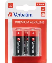 Verbatim Alkaline C 2pcs Batteries