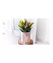 Pink Tulips In Box