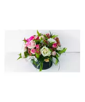 Arrangement With Seasonal Flowers In A Box