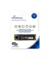 MediaRange Internal M.2 2280 SSD, SATA 6 Gb/s, 256GB, black