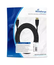 MediaRange HDMI™ High Speed with Ethernet connection cable, gold-plated contacts, 10.2 Gbit/s data transfer rate, 5.0m