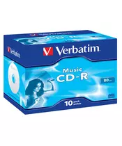 VERBATIM Music CD-R JEWEL BOX