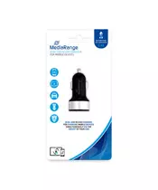MediaRange Dual USB in-car charger, 3.4 A output power 17W